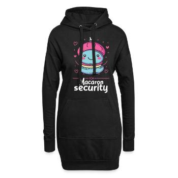Macaron-liebhaber Macaron Baker - Hoodie-Kleid - Schwarz - Vorne
