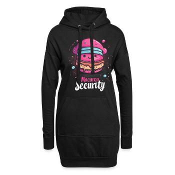 Macaron-liebhaber Macaron Baker - Hoodie-Kleid - Schwarz - Vorne