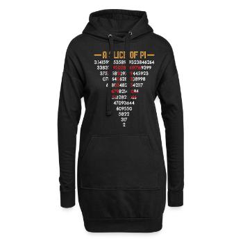 Un morceau de Pi Tag : Une tranche de Pi - Sweat-shirt à capuche long Femme - noir - Devant