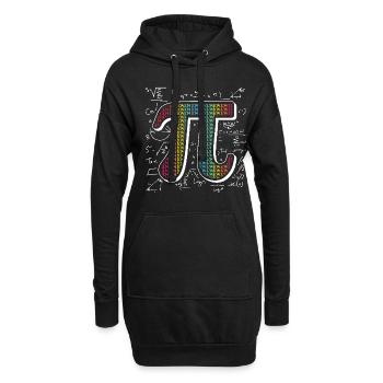 Living Math: Pi Day Number Game - Hoodie Dress - black - Front
