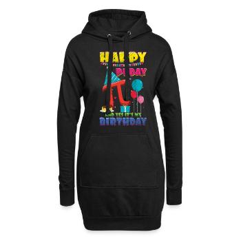 Happy Pi Day Und Ja, Es Ist Mein Geburtstag - Hoodie-Kleid - Schwarz - Vorne
