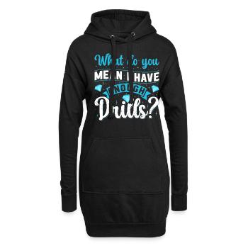 Diamanten Malerei für Kunst Liebhaber - Hoodie-Kleid - Schwarz - Vorne