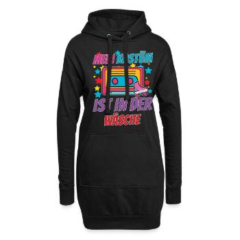 Karneval Mein Kostüm Ist In Der Wäsche - Hoodie-Kleid - Schwarz - Vorne