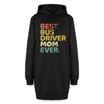 Bester Busfahrer Mutter aller Zeiten Schulbusmann Fahren - Hoodie-Kleid - Schwarz - Vorne