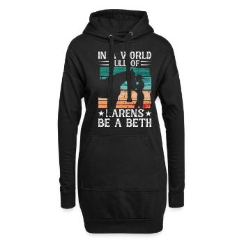 Frauen In Einer Welt Voller Karens - Sei Ein Beth - Hoodie-Kleid - Schwarz - Vorne