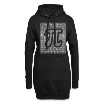Jungle fascinante de numéros de balise Pi - Sweat-shirt à capuche long Femme - noir - Devant