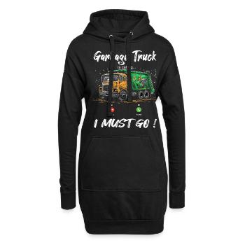 Chauffeur de camion à ordures pour les travailleurs de l’assainissement - Sweat-shirt à capuche long Femme - noir - Devant
