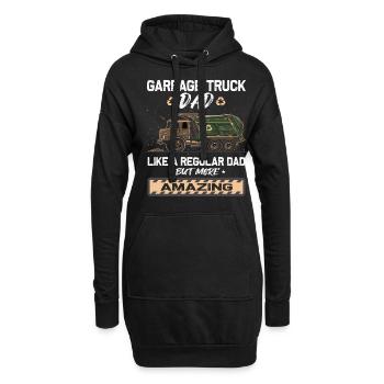 Chauffeur de camion à ordures pour les travailleurs de l’assainissement - Sweat-shirt à capuche long Femme - noir - Devant