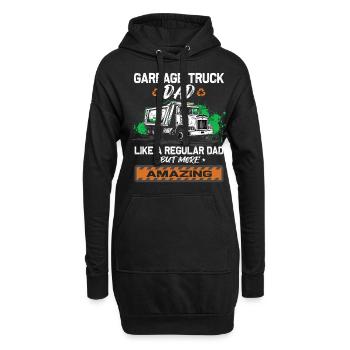 Chauffeur de camion à ordures pour les travailleurs de l’assainissement - Sweat-shirt à capuche long Femme - noir - Devant