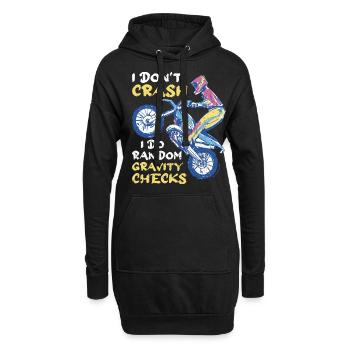 Moto Moto Hommes Moto - Sweat-shirt à capuche long Femme - noir - Devant