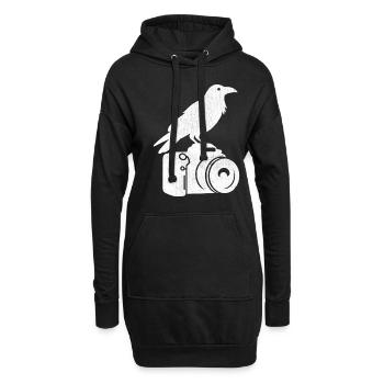 Bird Photography Birds Birdwatching Birdwatcher - Hoodie Dress - black - Front