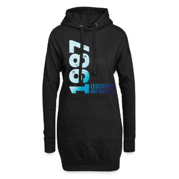 Limited Edition February 1987 Legendär Seit - Hoodie-Kleid - Schwarz - Vorne