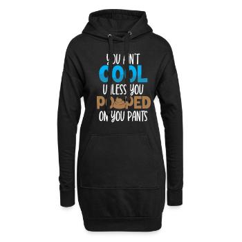 Drôle '0 jours depuis que j’ai fait caca pour la dernière fois - Sweat-shirt à capuche long Femme - noir - Devant