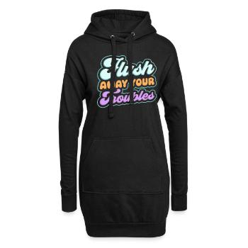 Funny Cooped Mir Badezimmer meme - Hoodie-Kleid - Schwarz - Vorne