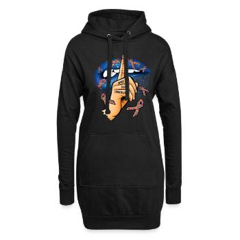 Ne pas juger l’autisme Ce que vous ne comprenez pas - Sweat-shirt à capuche long Femme - noir - Devant