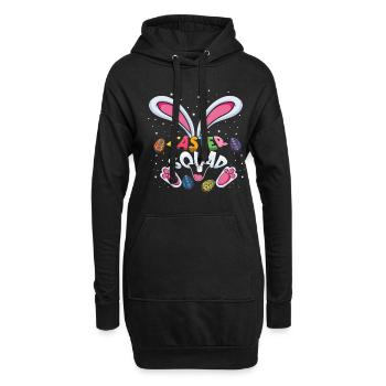 Easter Bunny Squad Oeufs de Pâques Fun - Sweat-shirt à capuche long Femme - noir - Devant