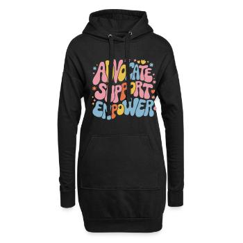 Soutenez les défenseurs de Empower - Sweat-shirt à capuche long Femme - noir - Devant