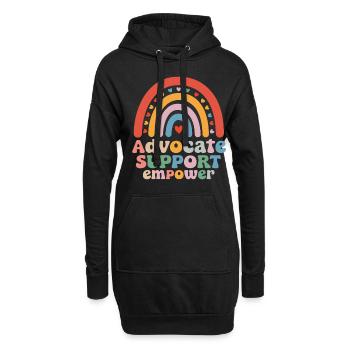 Soutenez les défenseurs de Empower - Sweat-shirt à capuche long Femme - noir - Devant