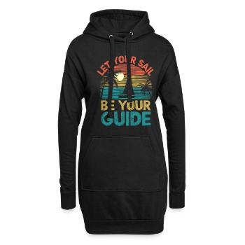Laissez votre voile être votre guide Pédalo - Sweat-shirt à capuche long Femme - noir - Devant