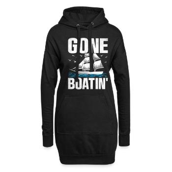 Pédalo Gone Boatin' - Sweat-shirt à capuche long Femme - noir - Devant