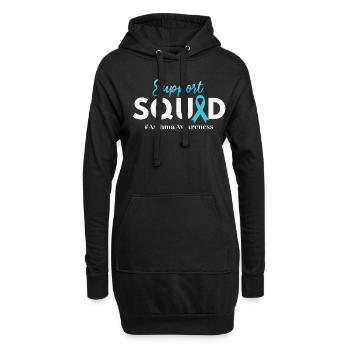 Asthma Bewusstsein Support Squad - Hoodie-Kleid - Schwarz - Vorne