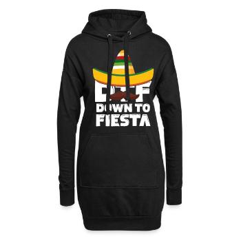 Cinco De Mayo DTF Down To Fiesta Sombrero - Sweat-shirt à capuche long Femme - noir - Devant