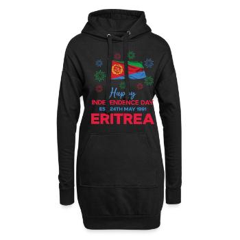 Eritrea Unabhängigkeitstag 24. Mai 1991 Feier - Hoodie-Kleid - Schwarz - Vorne