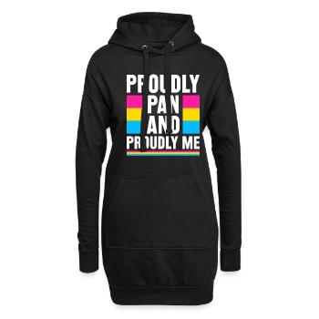 Fièrement Pan et fièrement moi Mois de la fierté LGBTQIA - Sweat-shirt à capuche long Femme - noir - Devant