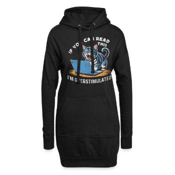 Non diagnostiqué, mais quelque chose - Sweat-shirt à capuche long Femme - noir - Devant