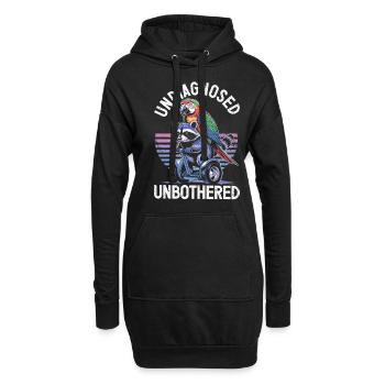 Non diagnostiqué, mais quelque chose - Sweat-shirt à capuche long Femme - noir - Devant