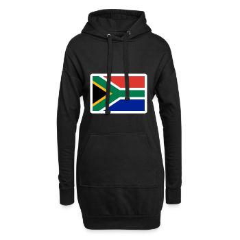 Afrique du Sud - Sweat-shirt à capuche long Femme - noir - Devant