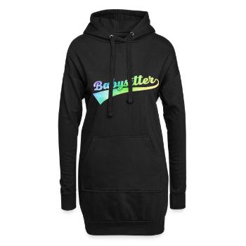 Babysitter Graphic Daycare Provider Daycare Teach - Hoodie-Kleid - Schwarz - Vorne