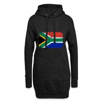 Afrique du Sud - Sweat-shirt à capuche long Femme - noir - Devant
