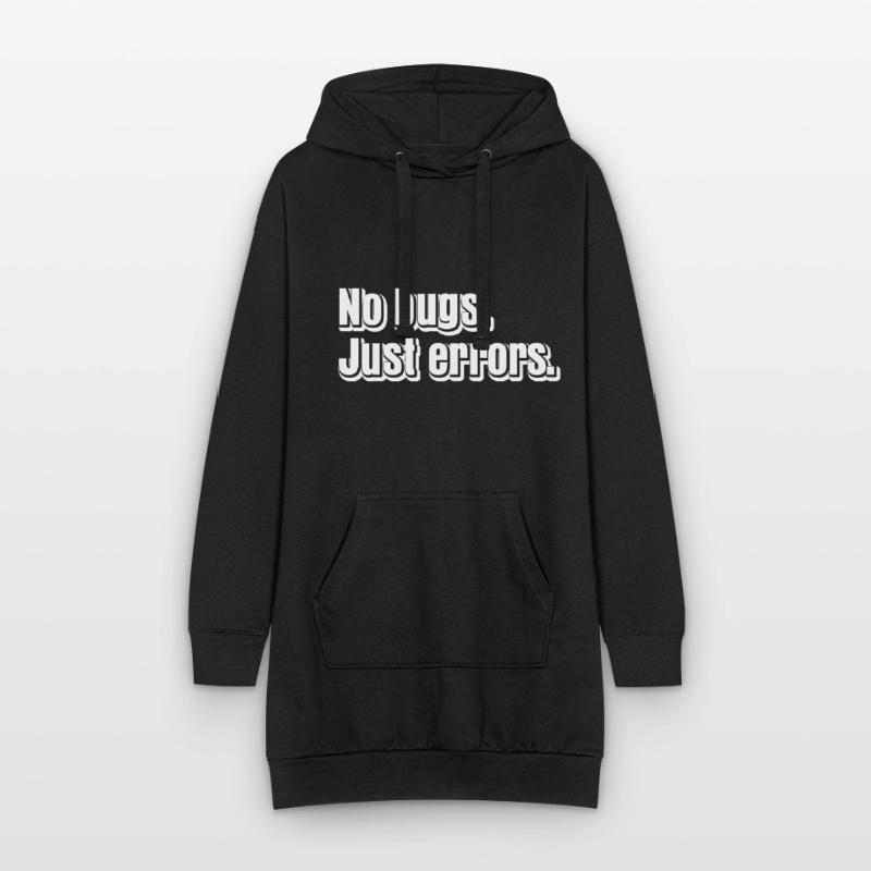No Bugs Just Errors Coder Programmer Nerd Software Hoodie-Kleid