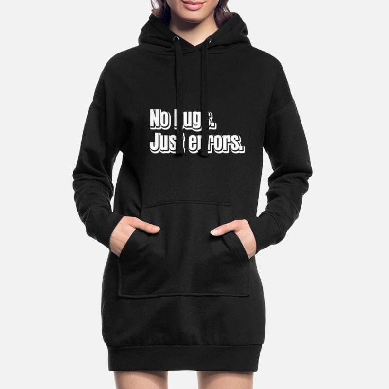 No Bugs Just Errors Coder Programmer Nerd Software Hoodie-Kleid