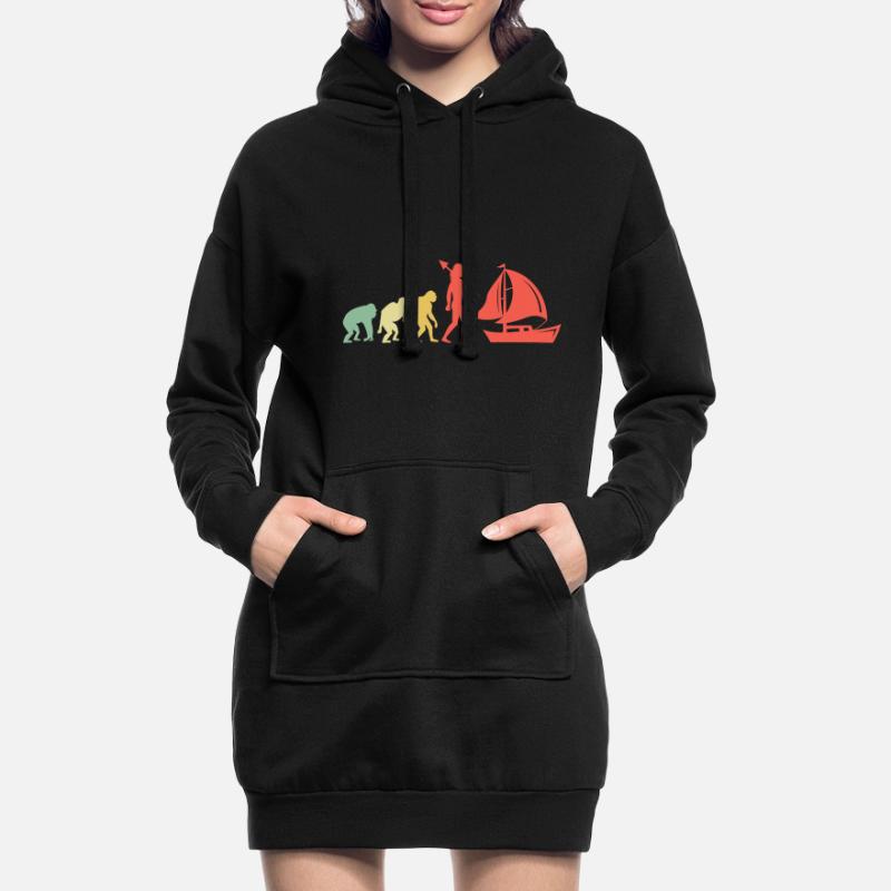 Evolution Boating Paddle Boat Hoodie Dress