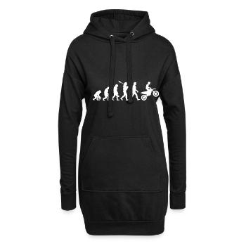 Evolution Graphic Dirt Biker Motorcycle Enduro Mot - Hoodie-Kleid - Schwarz - Vorne