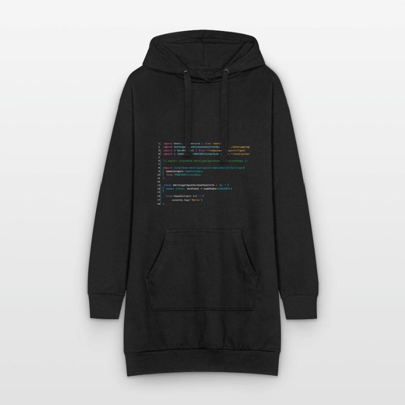 Programmers code in React Hoodie-Kleid