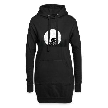 Bicyclette - Sweat-shirt à capuche long Femme - noir - Devant