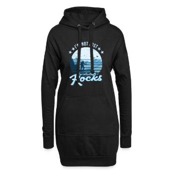 Je collectionne des roches - Géologues en géologie - Sweat-shirt à capuche long Femme - noir - Devant