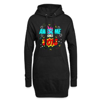 6.Geburtstag comic Jahrgang 2016 - Hoodie-Kleid - Schwarz - Vorne