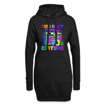 c’est mon cadeau de costume des années 70 des années 70 - Sweat-shirt à capuche long Femme - noir - Devant
