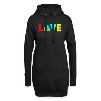 Gâteau d’amour pour les boulangers ou les amateurs de pâtisserie - Sweat-shirt à capuche long Femme - noir - Devant