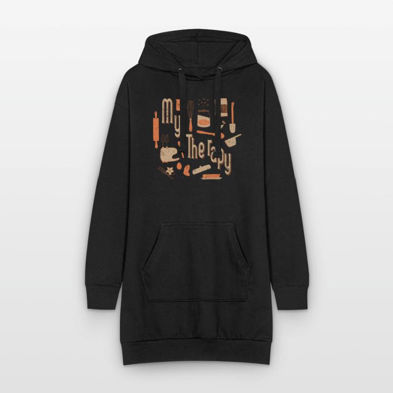 My Therapy Baking Design Für Bäcker Oder Backfans Hoodie-Kleid