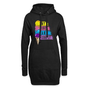 Mon et Cone-ly pour Frozen Sweet Fan - Sweat-shirt à capuche long Femme - noir - Devant