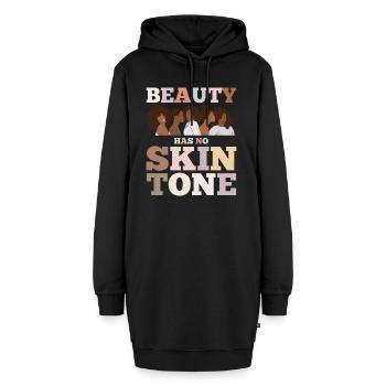 La beauté n’a pas de teint pour les fiers - Sweat-shirt à capuche long Femme - noir - Devant