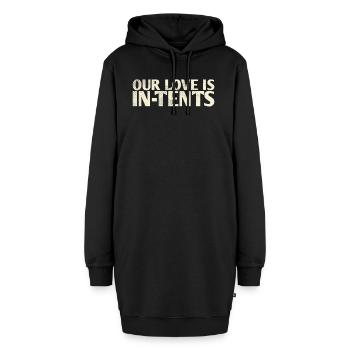 Our Love Is In-tents Hochzeitsdesign Für Die Braut - Hoodie-Kleid - Schwarz - Vorne