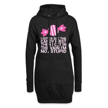 J’ai besoin du premier humour drôle pour les adultes - Sweat-shirt à capuche long Femme - noir - Devant
