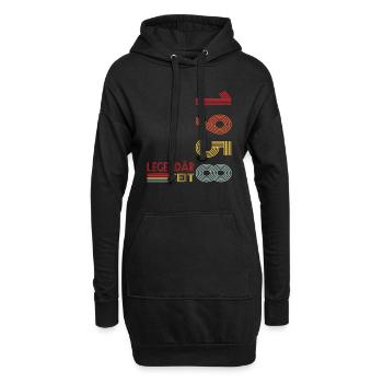 Geburtstag Geboren 1958 Mann Legendär seit 1958 - Hoodie-Kleid - Schwarz - Vorne