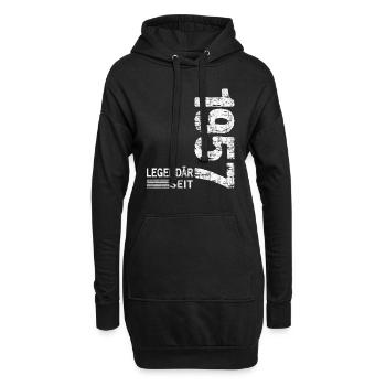 Geburtstag Geboren 1957 Mann Legendär seit 1957 - Hoodie-Kleid - Schwarz - Vorne